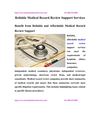 Reliable Medical Record Review Support Services