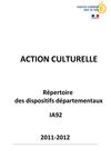 Brochure action culturelle 2011-2012