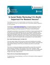 Is Social Media Marketing USA Really Important For Business Success?