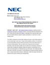 NEC DISPLAY SOLUTIONS INTRODUCES V SERIES TO MULTIMEDIA PROJECTOR LINEUP