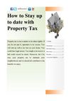 How to Stay up to Date with Property Tax