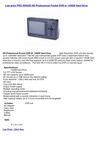 Televisions & Video - PRO GRADE HD Professional Pocket DVR w 120GB Hard Drive