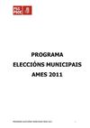 Programa PSOE Ames 2011