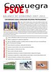 Balance de Gestión 2007-2011 PSOE de CONSUEGRA