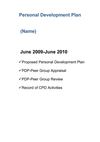 1 Personal Development Plan-Cover