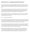 DMV Practice Test - A professional Method Of Driving Test