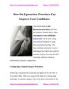 How the Liposuction Procedure Can Improve Your Confidence