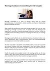 Marriage Guidance Counselling For All Couples