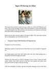 Signs Of Having An Affair
