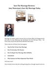 Save The Marriage Reviews: Amy Waterman's Save My Marriage Today