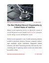 The Best Medical Record Organization in United States of America