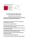 CONCOURS DE BELOTE REGLEMENT