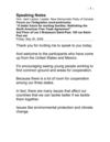"Speaking Notes" of NDP Leader JACK LAYTON for guest address to Model Parliament for North America at North American...