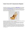 Fashion Trend of 2011- Spring Summer Slingbacks