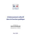 Rapport sur la mise en place d'un mécanisme d'intéressement collectif dans la Fonction publique