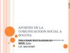 APORTES DE LA COMUNICACIOON SOCIAL A BOGOTA