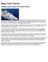 Mega Yacht Charter
