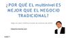 Por qué es mejor el multinivel que un negocio tradicional