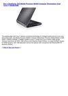 Computers & Accessories - Dell Mobile Precision M4500 Computer Workstation (Intel Core i7 320GB2GB)