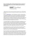 Protera Technologies Offers On-Demand Hosting Solutions in Support of SAP(R) Solutions Delivered on the SAP-Certified...