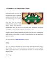 A Crackdown on Online Poker Cheats