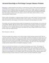 Advanced Knowledge on Web Design Concepts Enhances Websites