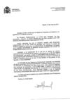 Apoyo de la presidencia del gobierno de España