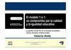 Presentación del documento: “El modelo 1 a 1: un compromiso por la calidad y la igualdad educativa - La gestión...