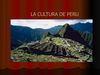 cultura en el PERÚ