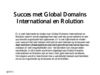Succes met Global Domains International en Rolution