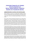 ADMINISTRACION DE JUSTICIA POR PARTICULARES - COLOMBIA