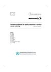 European guidelines for quality assurance in cervical cancer screening and diagnosis 