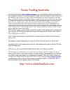 Forex Trading Australia