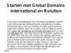 Starten met Global Domains International en Rolution