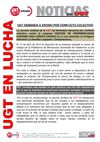 UGT DENUNCIA A EROSKI POR CONFLICTO COLECTIVO.