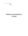 FORMATOS O INSTRUMENTOS