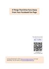 4 Things That Drive Fans Away From Your Facebook Page