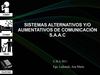 Sistemas Aumentativos y / Alternativos de Comunicación- UBA 2011