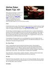 Online Poker Room Tips 101