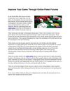 Improve Your Game Through Online Poker Forums