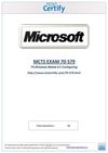 Free MICROSOFT 70-579 Practice Test