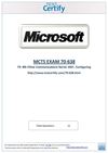 Free MICROSOFT 70-638 Practice Test