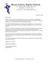Mount Calvary Baptist Testimonial