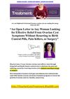 How I Cured My Ovarian Cyst. Reverse And Eliminate Ovarian Cysts Safe ...