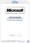 Free MICROSOFT MB3-860 Practice Test