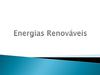 Energias Renováveis