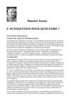 L'autogestion pourquoi faire ? par Maurice Joyeux