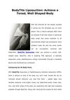 BodyTite Liposuction: Achieve a Toned, Well Shaped Body