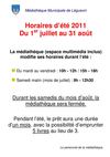 Horaires été 2011