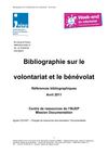 Bibliographie Benevolat Volontariat avril_2011